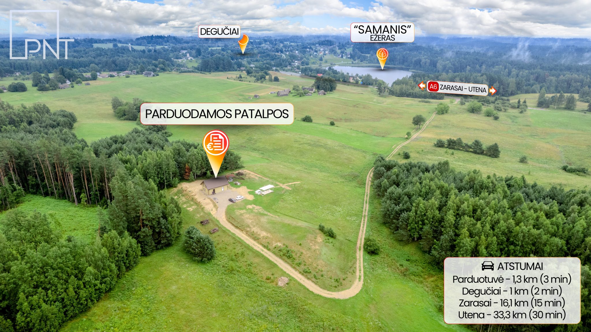 Naujos statybos komercinės patalpos, pritaikytos gamybinei veiklai, Zarasų g. 31a, Degučiai, Zarasų r. – nuotrauka 1