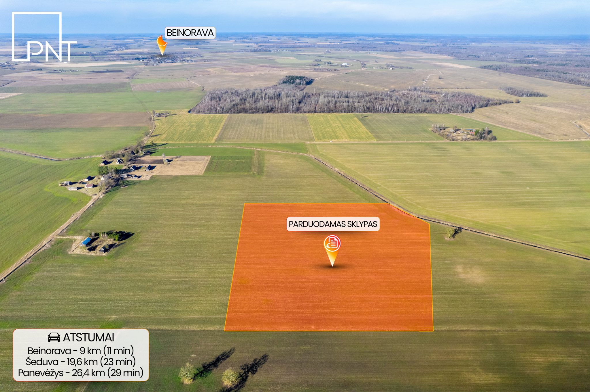 Derlinga žemė strategiškai patogioje vietoje, Sibičių km., Radviliškio raj, Radviliškio r. – nuotrauka 1
