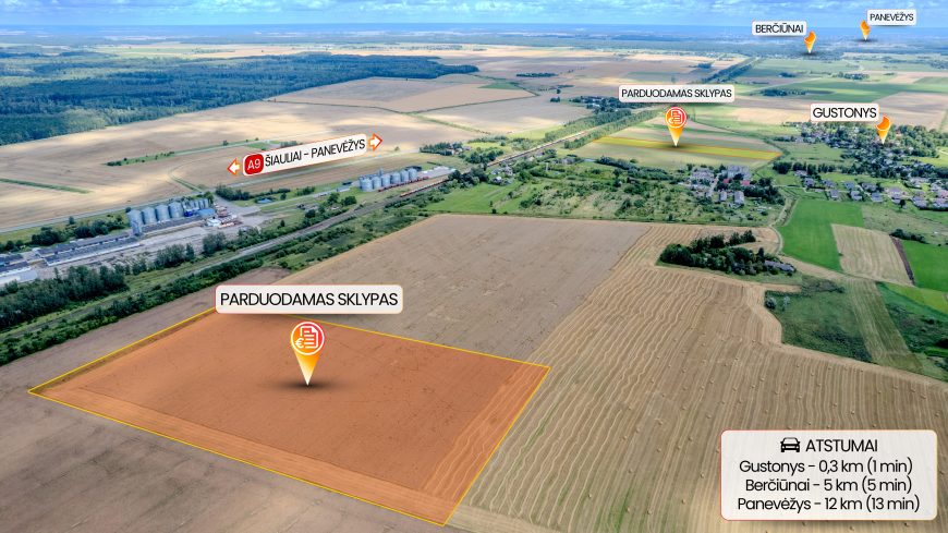 Derlinga žemė strategiškai patogioje vietoje