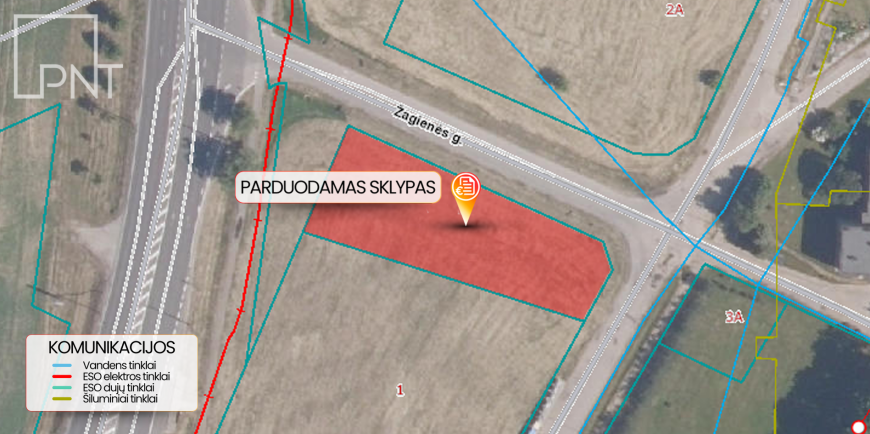 Komercinis sklypas Pažagieniuose, Žagienės g. 1, Pažagieniai, Panevėžio r. – nuotrauka 1