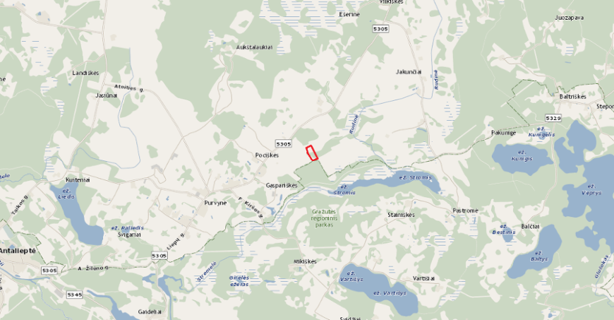 113 a žemės sklypas su brandžiu mišku, Gaspariškės km. Zarasų r. – nuotrauka 15