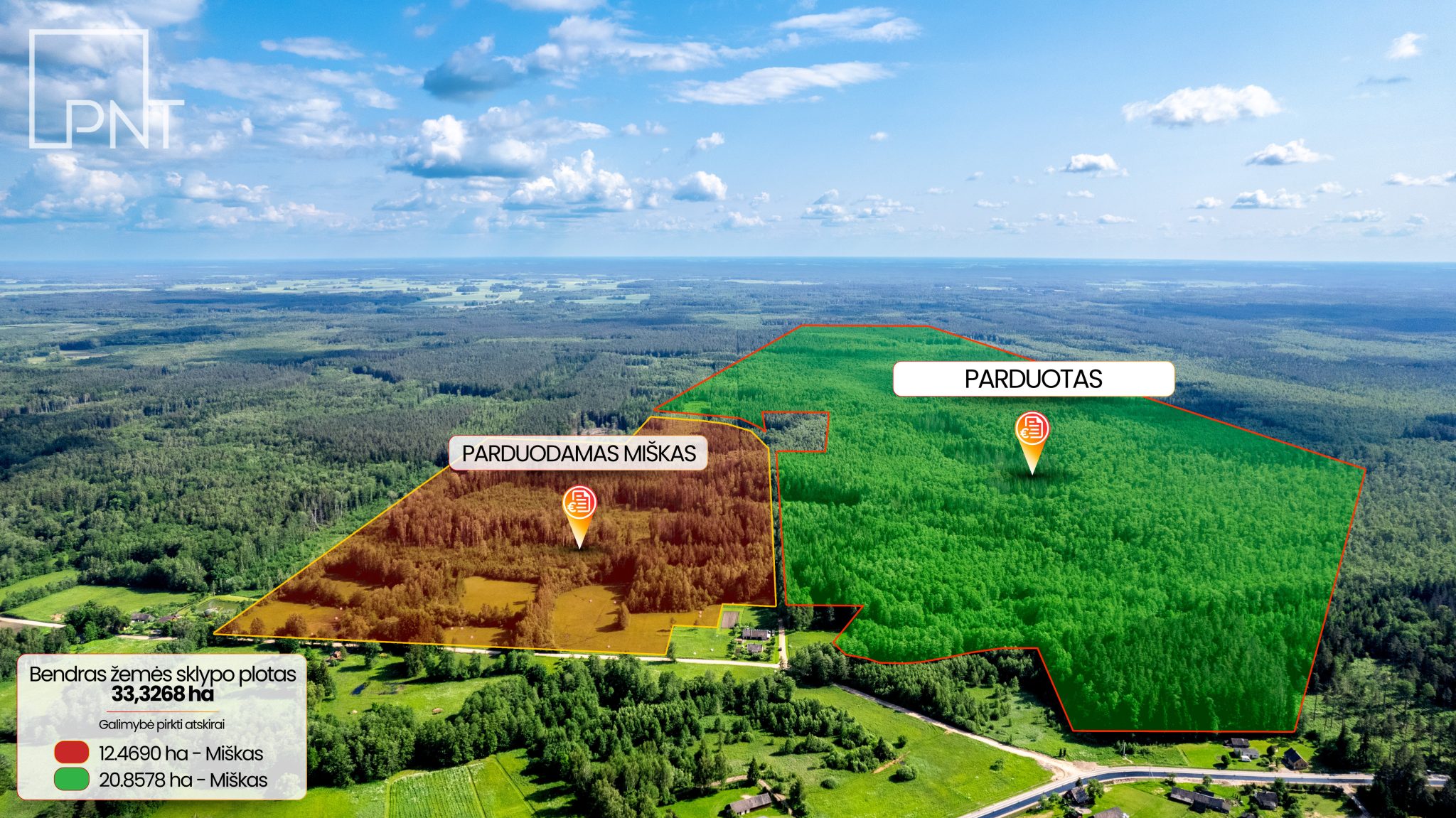Miško ūkio paskirties žemės sklypai, Stumbriškis, Panevėžio r. – nuotrauka 1