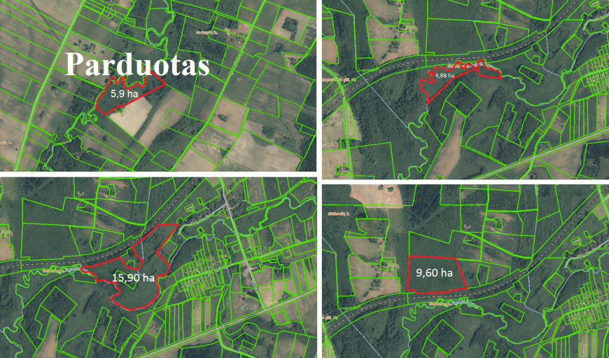 4 žemės ūkio paskirties sklypai Lukiškių km., Lukiškiai, Rokiškio r. – nuotrauka 2