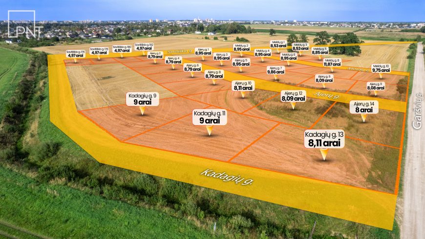 28 namų valdos sklypai Panevėžyje, Ajerų g. 10, Panevėžys, Molainiai – nuotrauka 2
