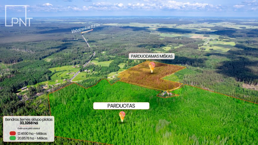 Miško ūkio paskirties žemės sklypai, Stumbriškis, Panevėžio r. – nuotrauka 2