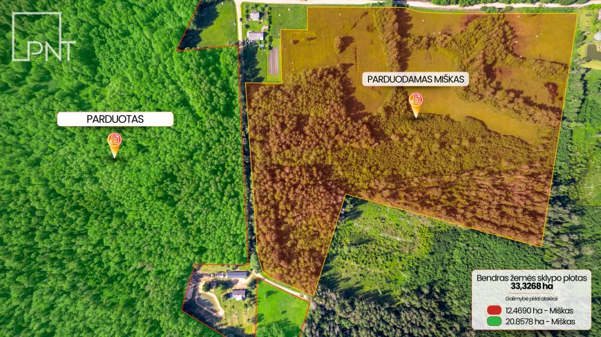 Miško ūkio paskirties žemės sklypai, Stumbriškis, Panevėžio r. – nuotrauka 3