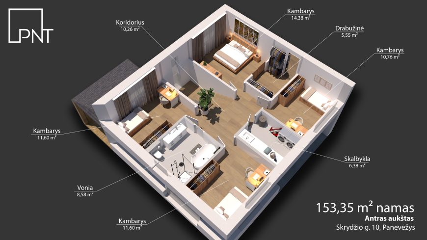 Namų valdos sklypas su projektu ir statybos leidimu, Skrydžio g. 10, Panevėžys, Pilėnai – nuotrauka 5