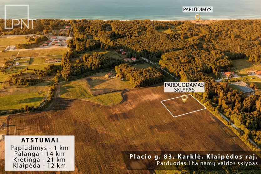 Išskirtinė investicija pajūryje - namų valdos sklypas, Placio g. 83, Karklė – nuotrauka 2