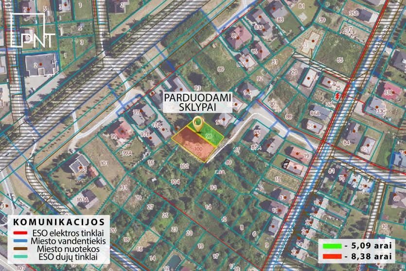 Du namų valdos sklypai populiariausioje Panevėžio dalyje, Gėlainių g. 100, Panevėžys, Stetiškiai – nuotrauka 7