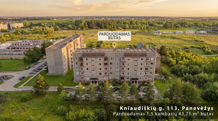 Erdvus 1,5 kambario butas išskirtinėje vietoje