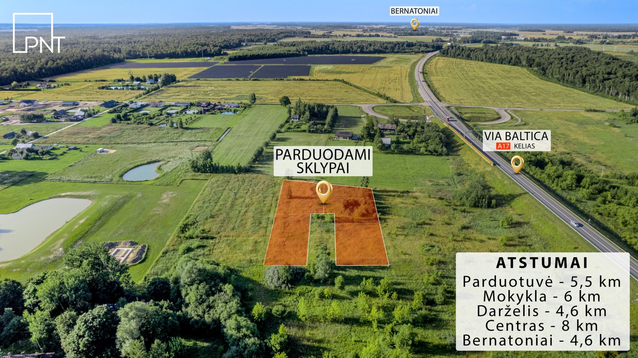 Namų valdos sklypai, Vynupės g. 40E, Vynupė, Panevėžio r. – nuotrauka 1