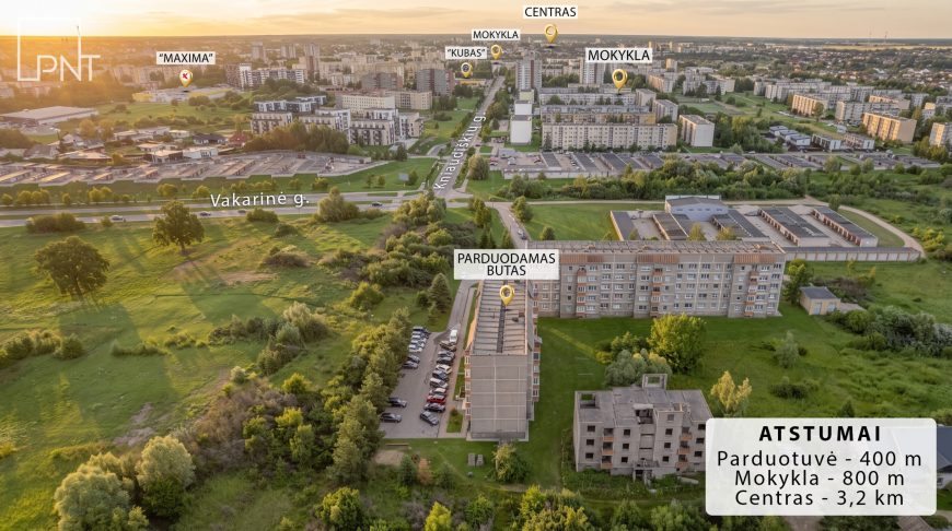 Erdvus 1,5 kambario butas išskirtinėje vietoje, Kniaudiškių g. 113, Panevėžys, Kniaudiškiai – nuotrauka 3