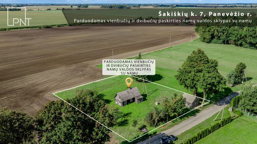 Parduodamas 18,34 arų namų valdos sklypas su asfaltuotu privažiavimu