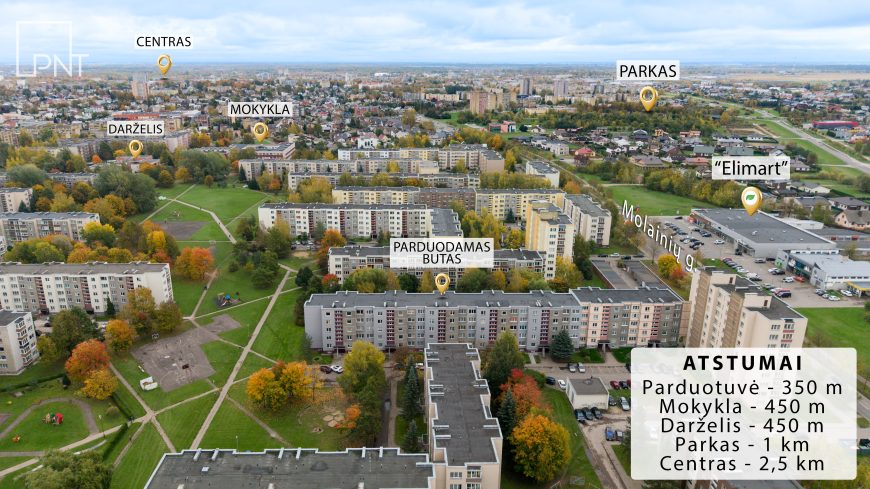 ERDVUS IR ŠVIESUS 2 KAMBARIŲ BUTAS MOLAINIŲ G., Molainių g. 54, Molainiai, Panevėžys – nuotrauka 21